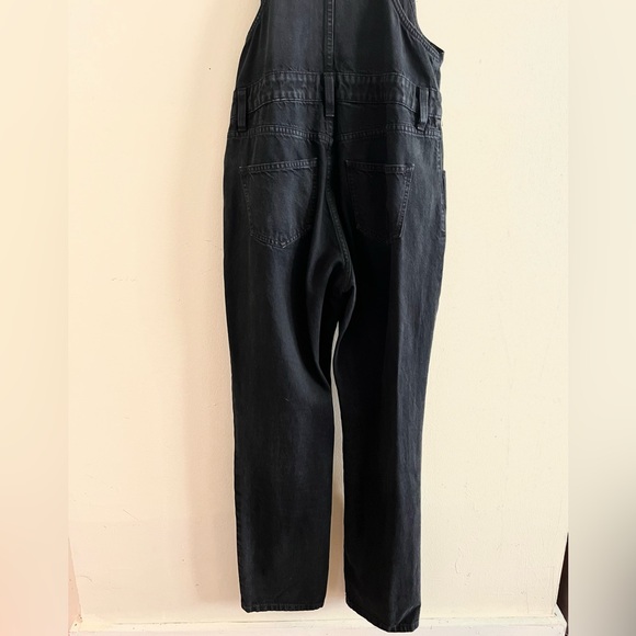 Madewell Overalls in Lunar Wash Skinny Black Denim Sz Small Good Used Condition - Picture 8 of 12